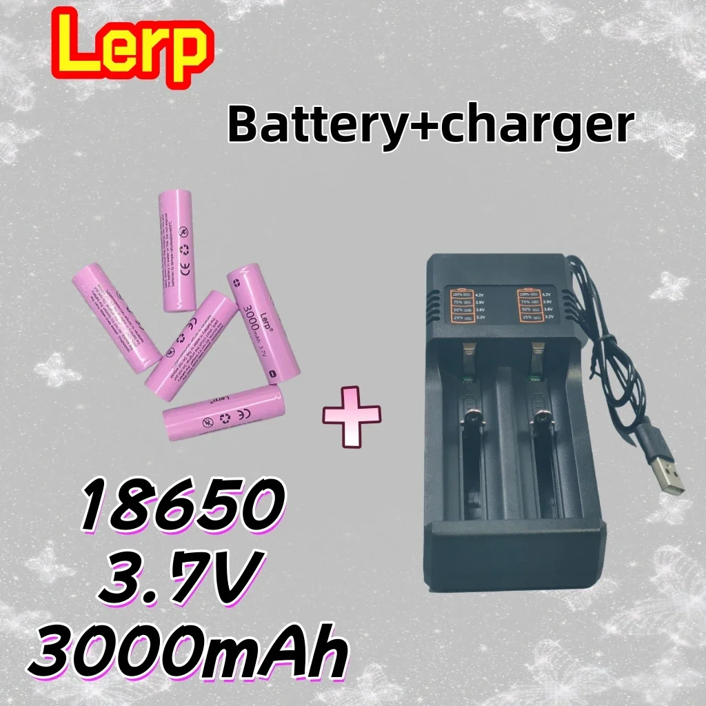 باترياس ليتيو 18650 قابلة للشحن مع كارجادور | 3.7 فولت 3000 مللي أمبير Largo Ciclo de Vida، متوافق مع con la Mayoria de Cargadores 18650 #2