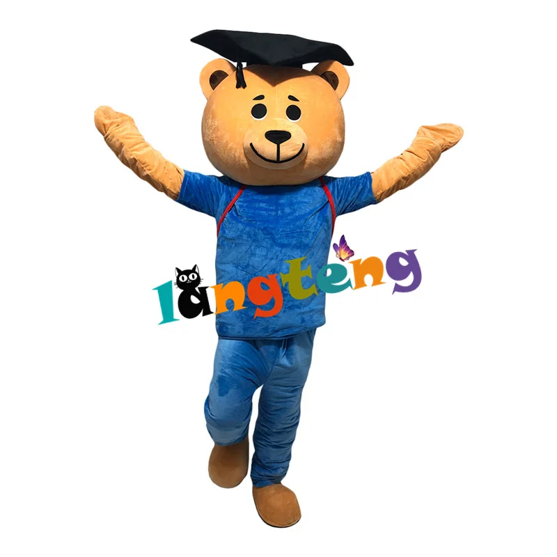 1266 Doctor Bear Cosplay Cartoon Halloween Mascot For Adults