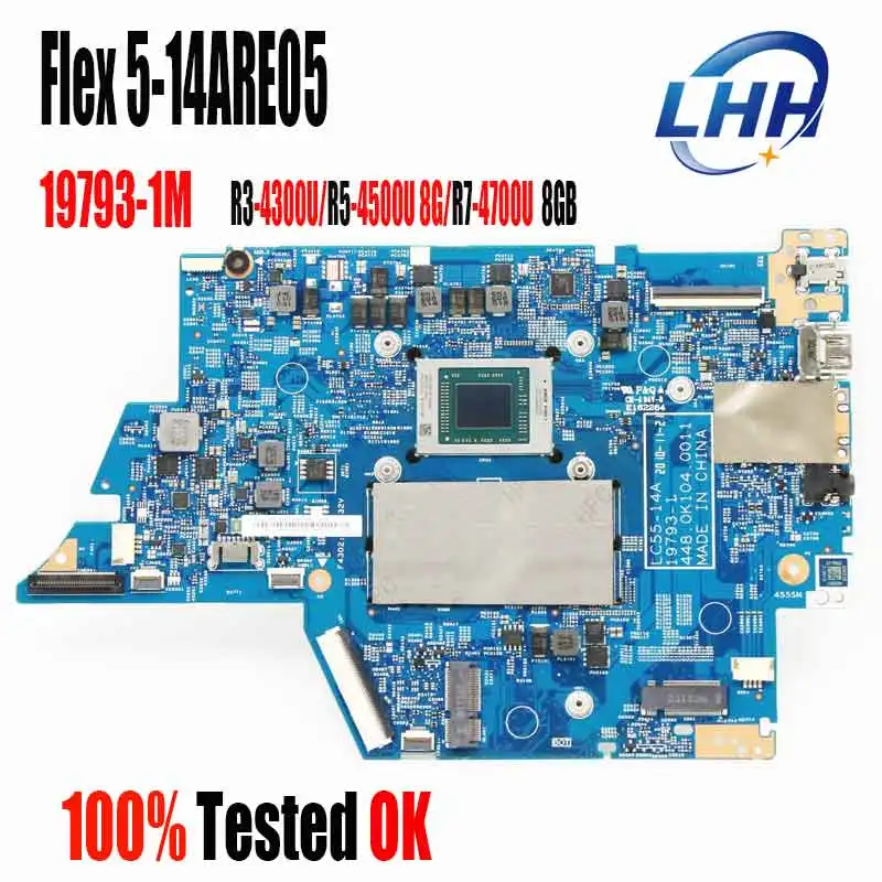 

NEW For Lenovo Ideapad Flex 5-14ARE05 UMA Laptop Motherboard With R3-4300U R5-4500U R7-4700U 8GB 19793-1M 19793-3