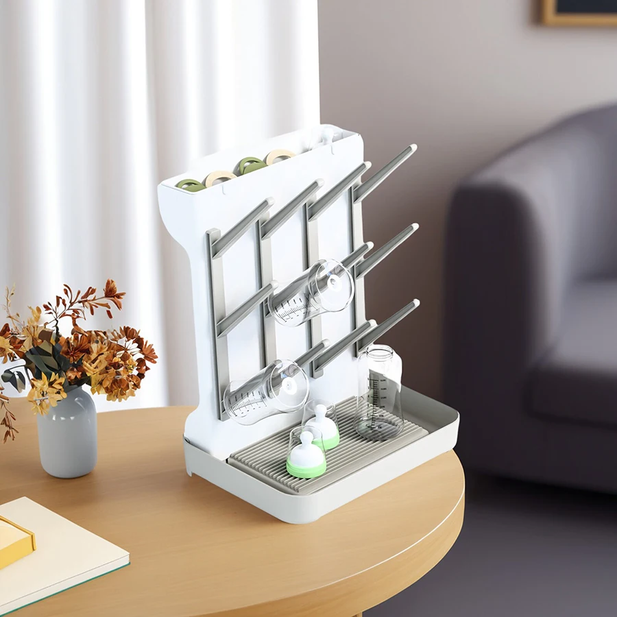 

Baby Bottle Drying Rack Multi-layer Large Capacity Drying Stand for Cups Bowls and Accessories Space Saving Countertop Storage O