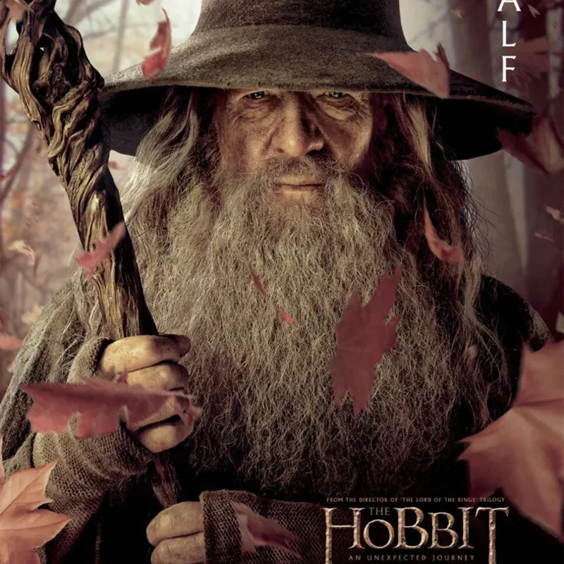 Gandalf Cosplay Costume Clothing Cloak Hat Movie Sorcerer Role Play Uniform Accessories Halloween Christmas Carnival Full Set