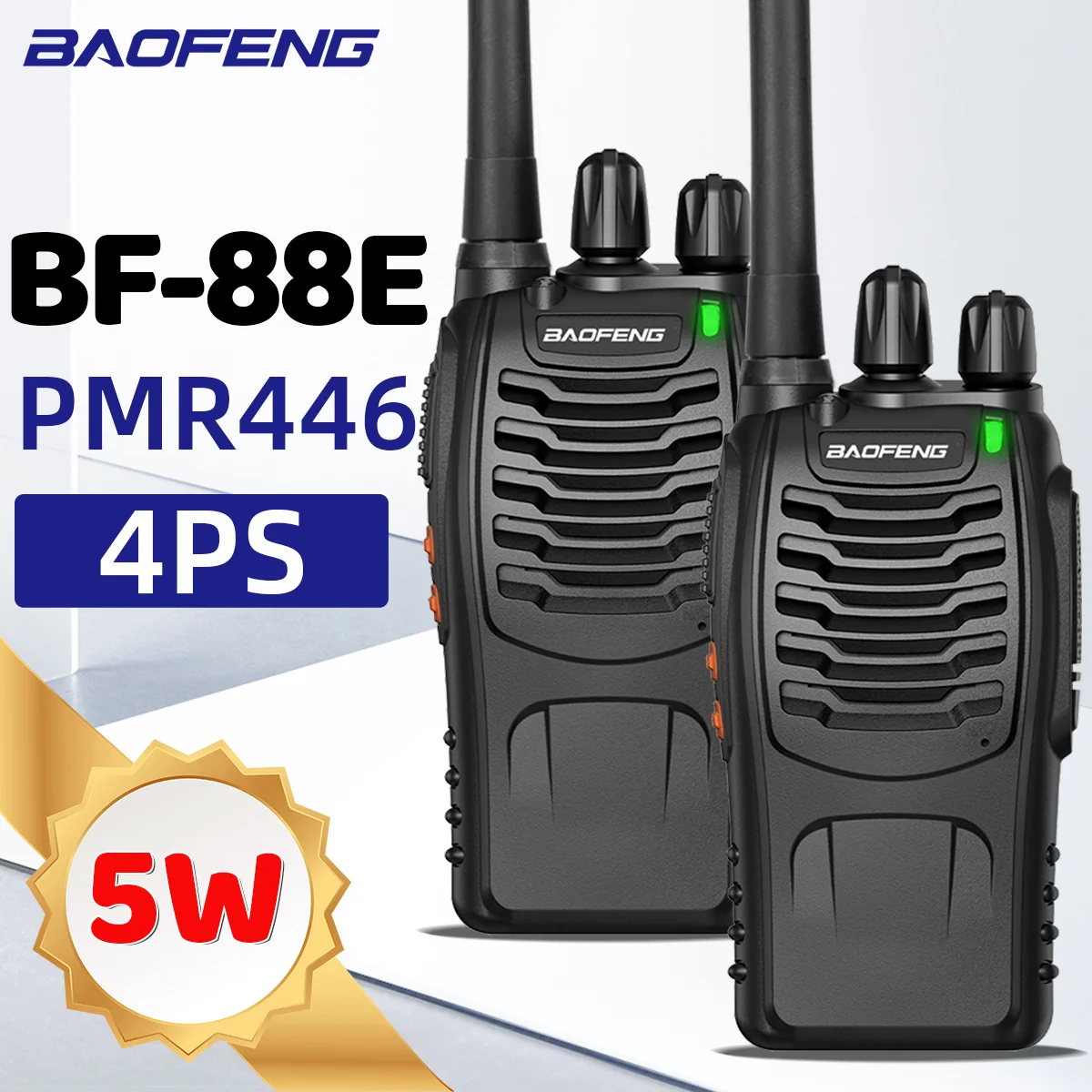 2/4/6PCS Baofeng BF-88E PMR446 워키 토키 무선 복사 주파수 장거리 양방향 햄 테디오 사냥 호텔 수신기