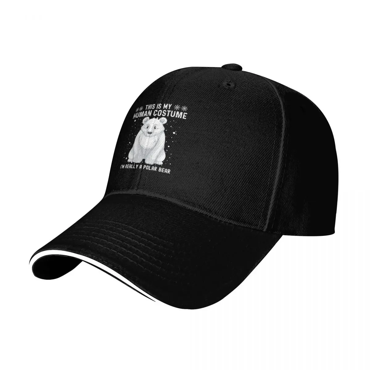 This is my human costume i'm really a polar bear Baseball Cap Men Women Casual Summer Sport Sun Cap