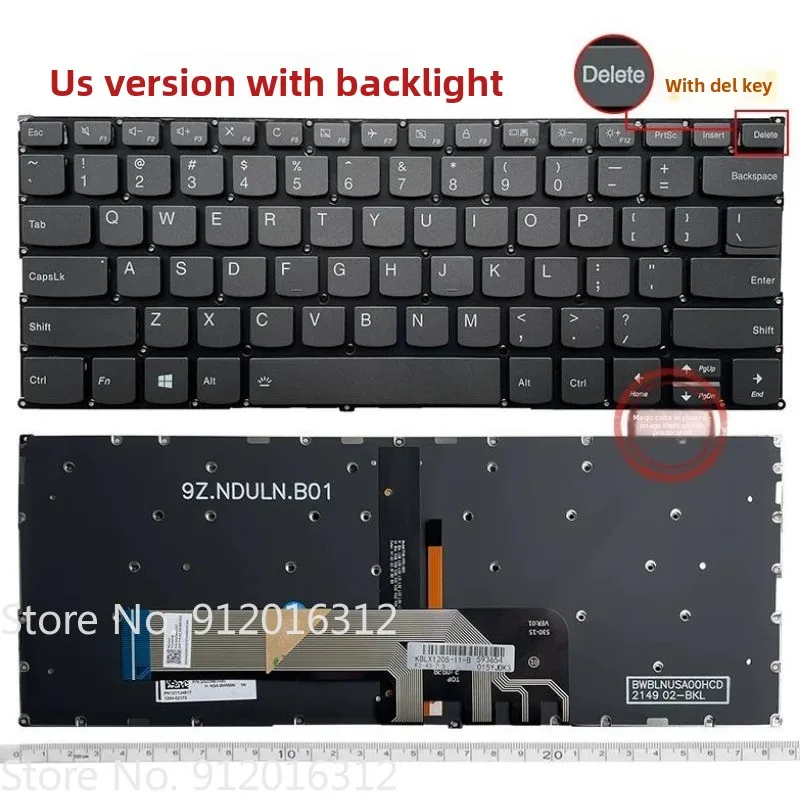 New US Keyboard for LENOVO Thinkbook 14IIL 14IML V340-14-IML V340-14-IIL Laptop Keyboard