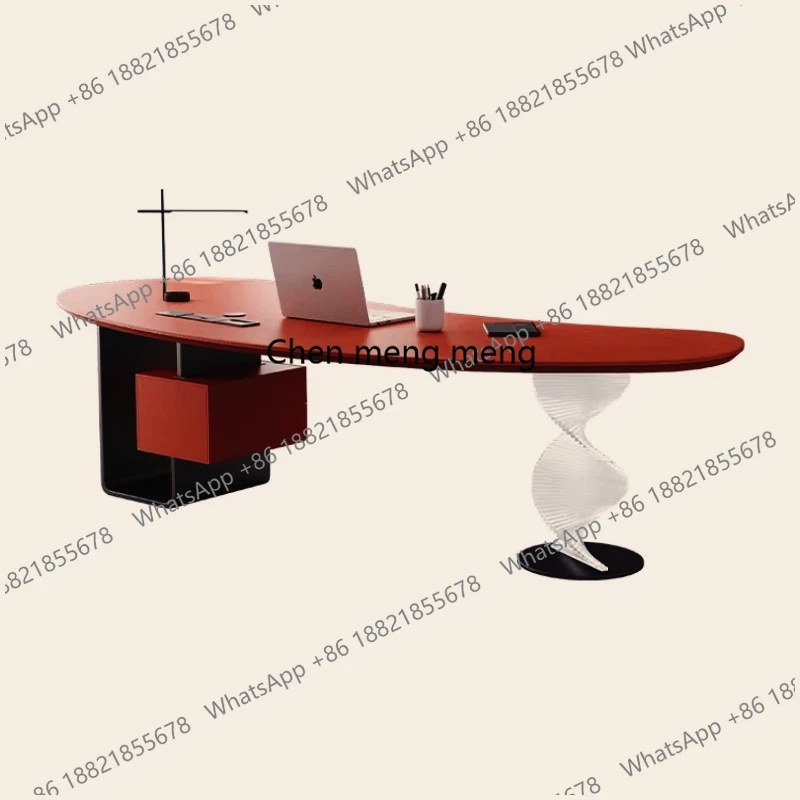 z10Aesthetic Standing Office Desk Acrylic Design Display Crafts Office Desk Executive Conference Mesas Escritorio