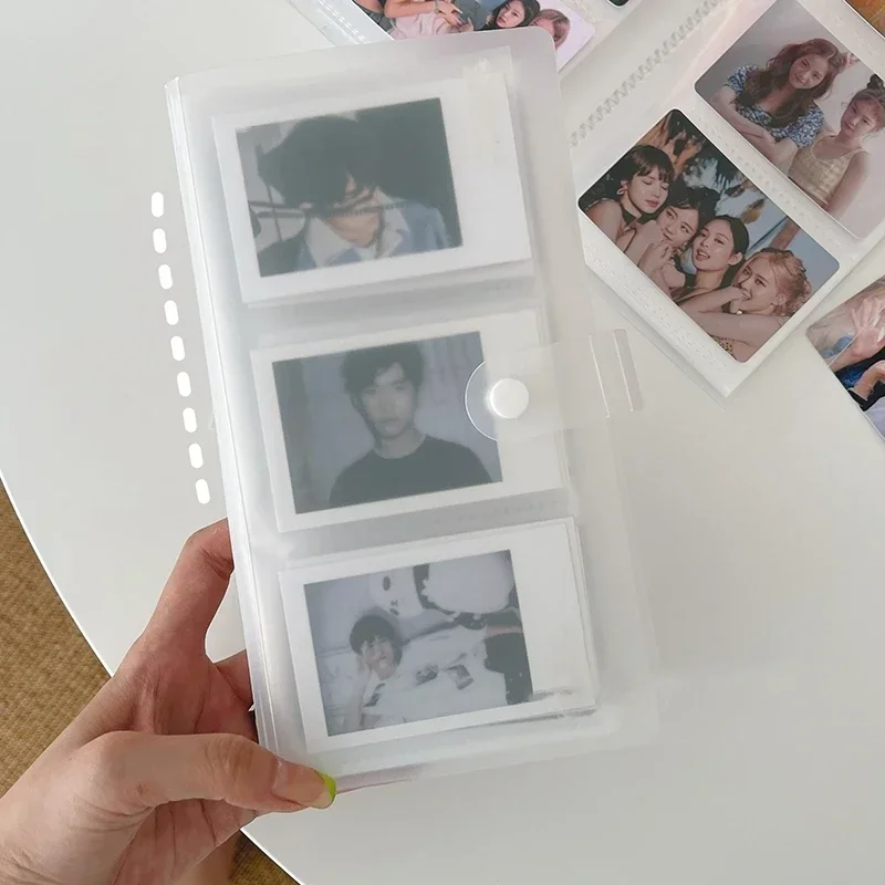 3-inch 84\\120\\240 card slot transparent photo album mini polaroid photo album photo card train ticket card collection album jewe