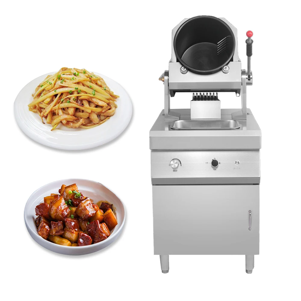 

Restaurant Fried Rice Machine Rotating Smart Robot Cooker Wok Chef Automatic Cooking Machine Intelligent Cooking Robot for Hotel