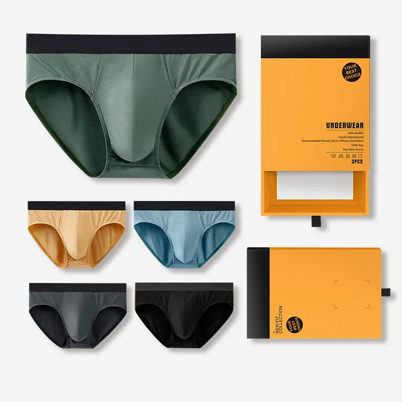 

Модальные мужские трусы со средней талией, антибактериальные и дышащие