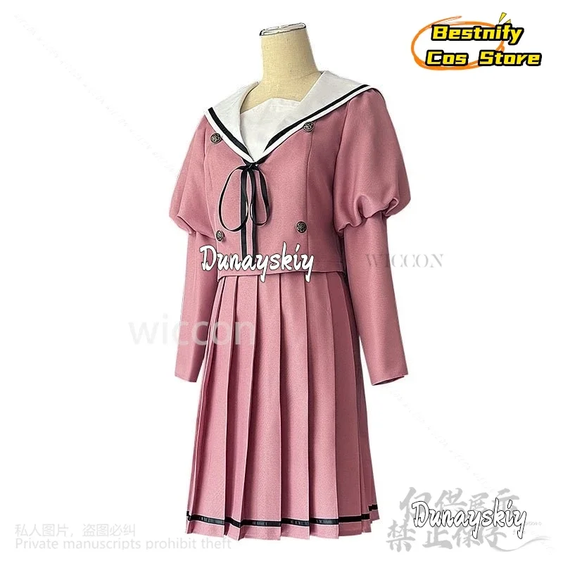 كوسبلاي واجوري كاوروكو كوسبلاي أنيمي جديد زهرة عطرة تزهر مع كرامة يابانية كاواي بنات JK فستان وردي للمدرسة لوليت