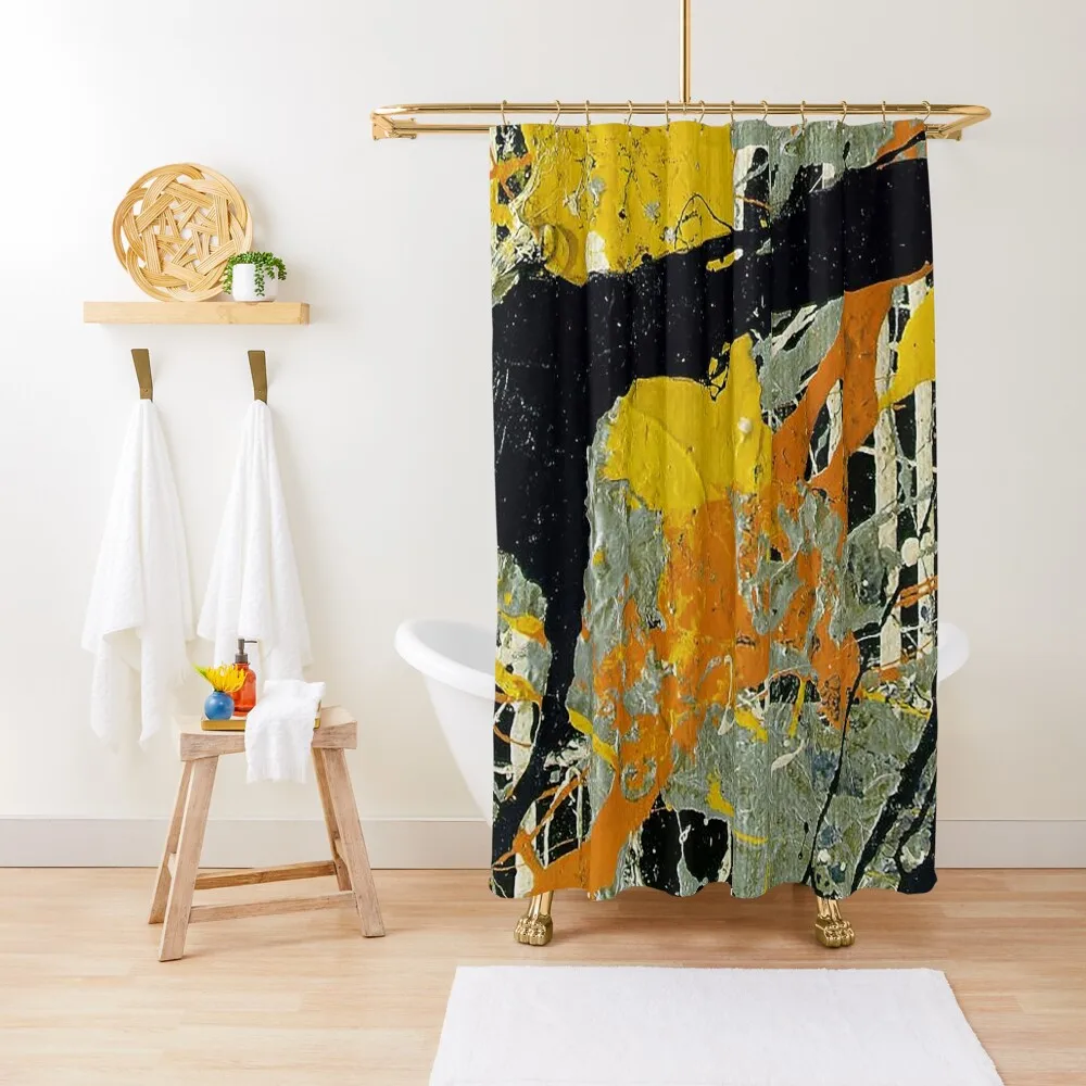 Jackson pollock Shower Curtain In The Bathroom Transparent Bathroom Shower Shower Bathroom Curtain