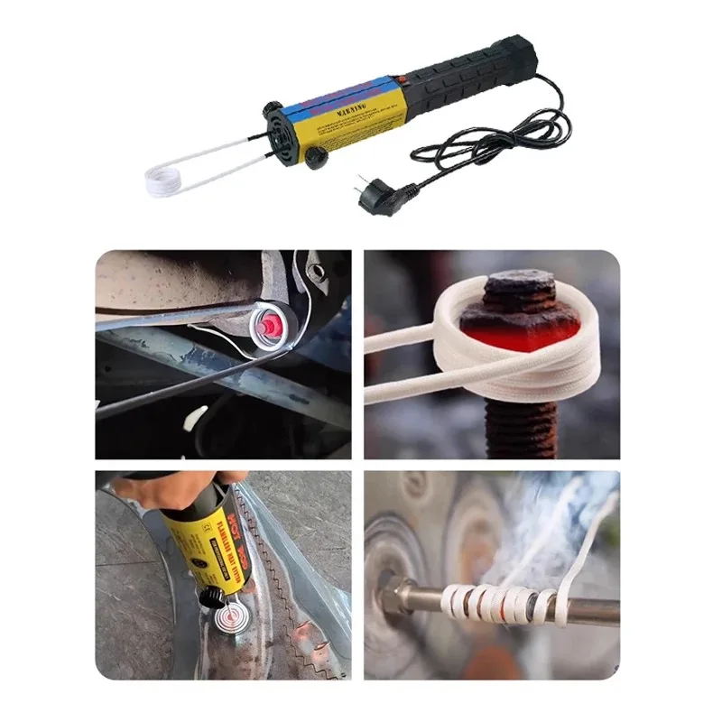 Automotive 1000W Flameless Heat Induction Heating Machine 8 Coils Car Repair Tool 1000W Magnetic Induction Heater Kit 110V 220V