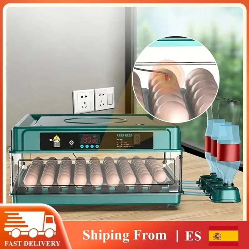 Egg Incubator Brooder Auto Turning Temperature Control Water Adding Poultry Hatching Machine for Chicken Duck Quail