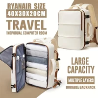 Mochila para portátil de viaje 40x30x20 Ryanair, bolso para ordenador portátil para hombres y mujeres, bolso de cabina impermeable de negocios, mochila de transporte, bolso escolar