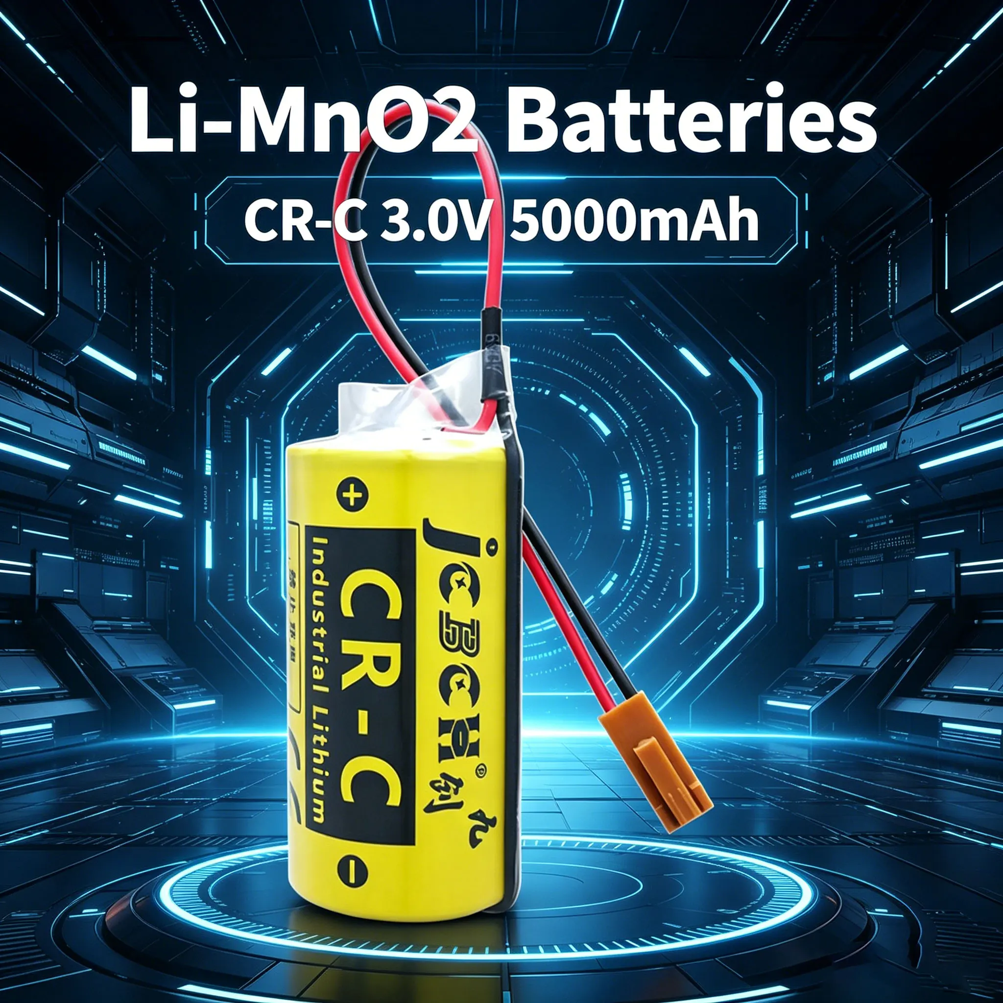 CR-C 3.0V Li-MnO2 Batteries CNC System Machining Center Programming Controller Servo Driver Smoke Detector