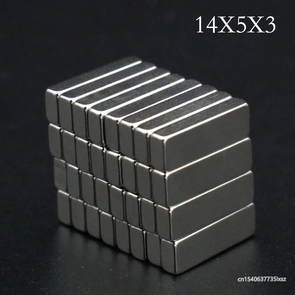 

3/5/8/12/15Pcs 14x5x3 N35 Neodymium Magnet 14mm x 5mm x 3mm NdFeB Block Super Powerful Strong Permanent Magnetic Imanes