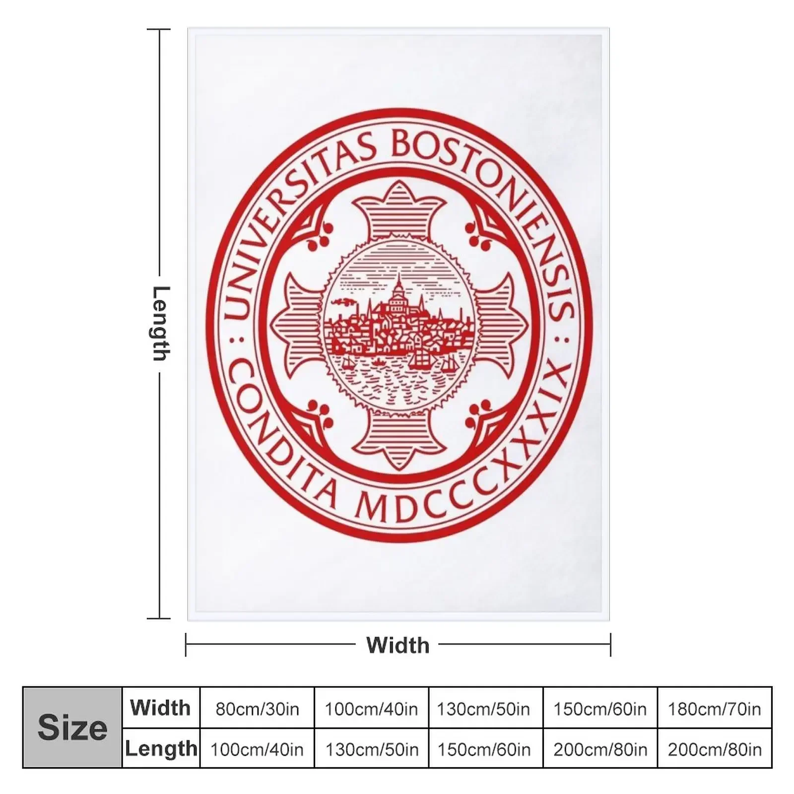 the Boston University Throw Blanket Decorative Throw Flannels Sofa Throw For Decorative Sofa Decoratives Picnic Blankets