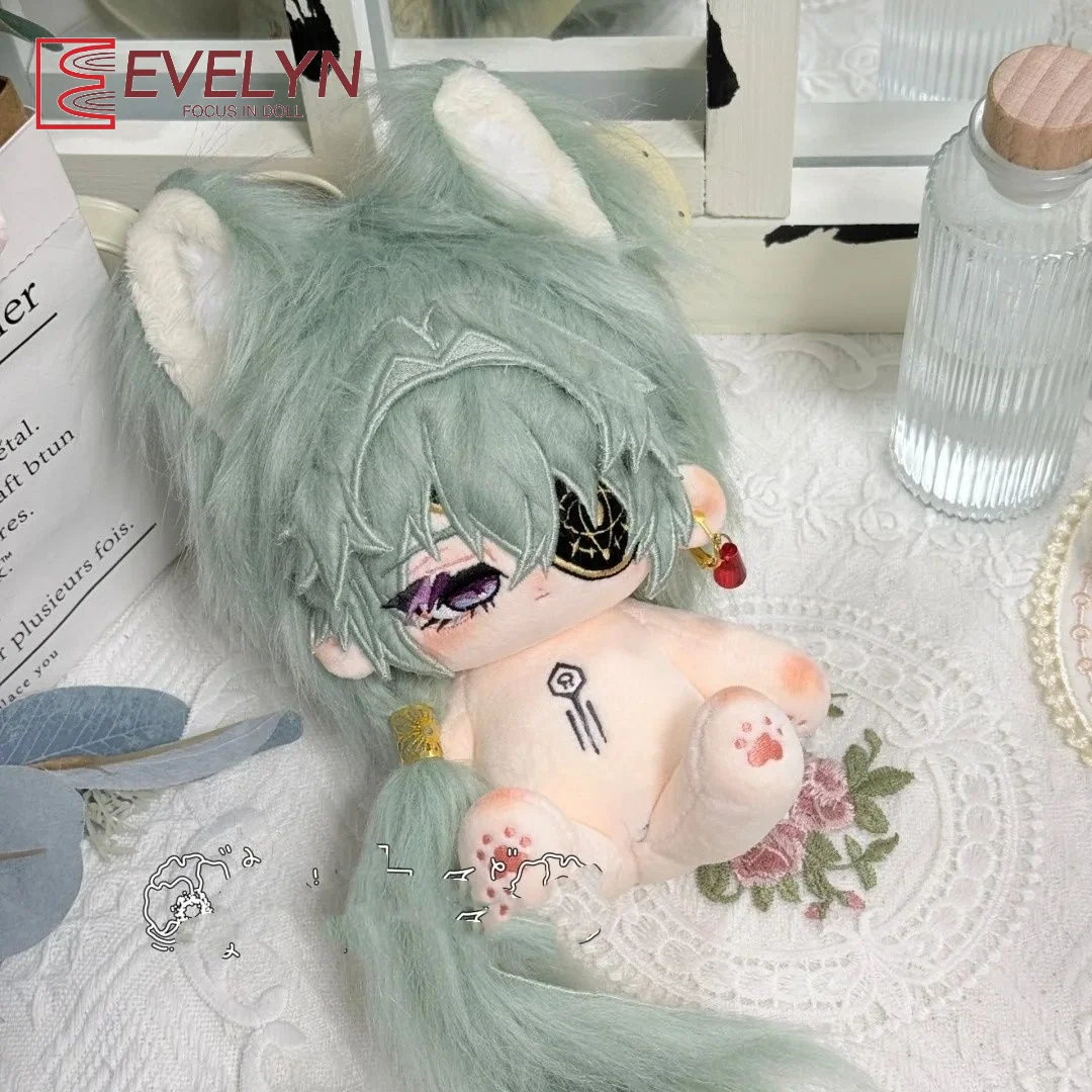 

Evelyn 20cm Anaxa Anaxagoras Honkai: Star Rail Handsome Boy Plush Doll Body Cosplay Dress Up Cotton Toy Game Figures Dolls Gift