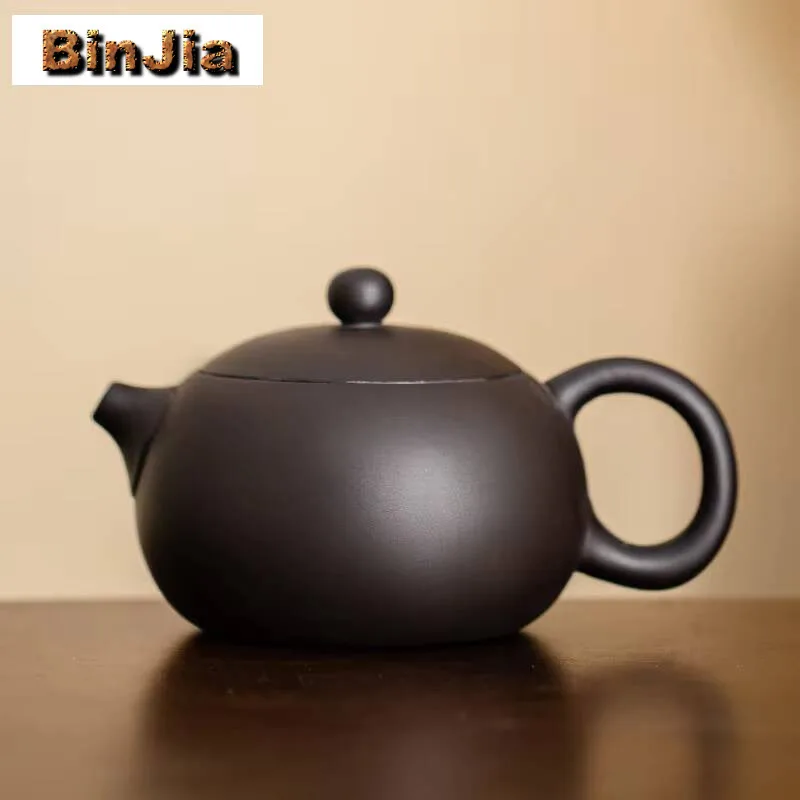 200Ml Creative Fengming Purple Clay Teapot Handmade Xishi Zisha Pot Tea Ball Hole Filtration Beauty Kettle Kung Fu Set Gifts