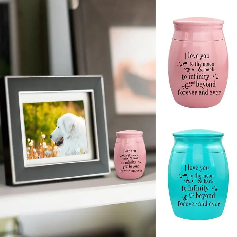 

Pet Urn Dog Ashes Urn I Love You To The Moon Back Small Cremation Urns For Dogs And Cats Waterproof No Leakage Cat Urn For Ashes