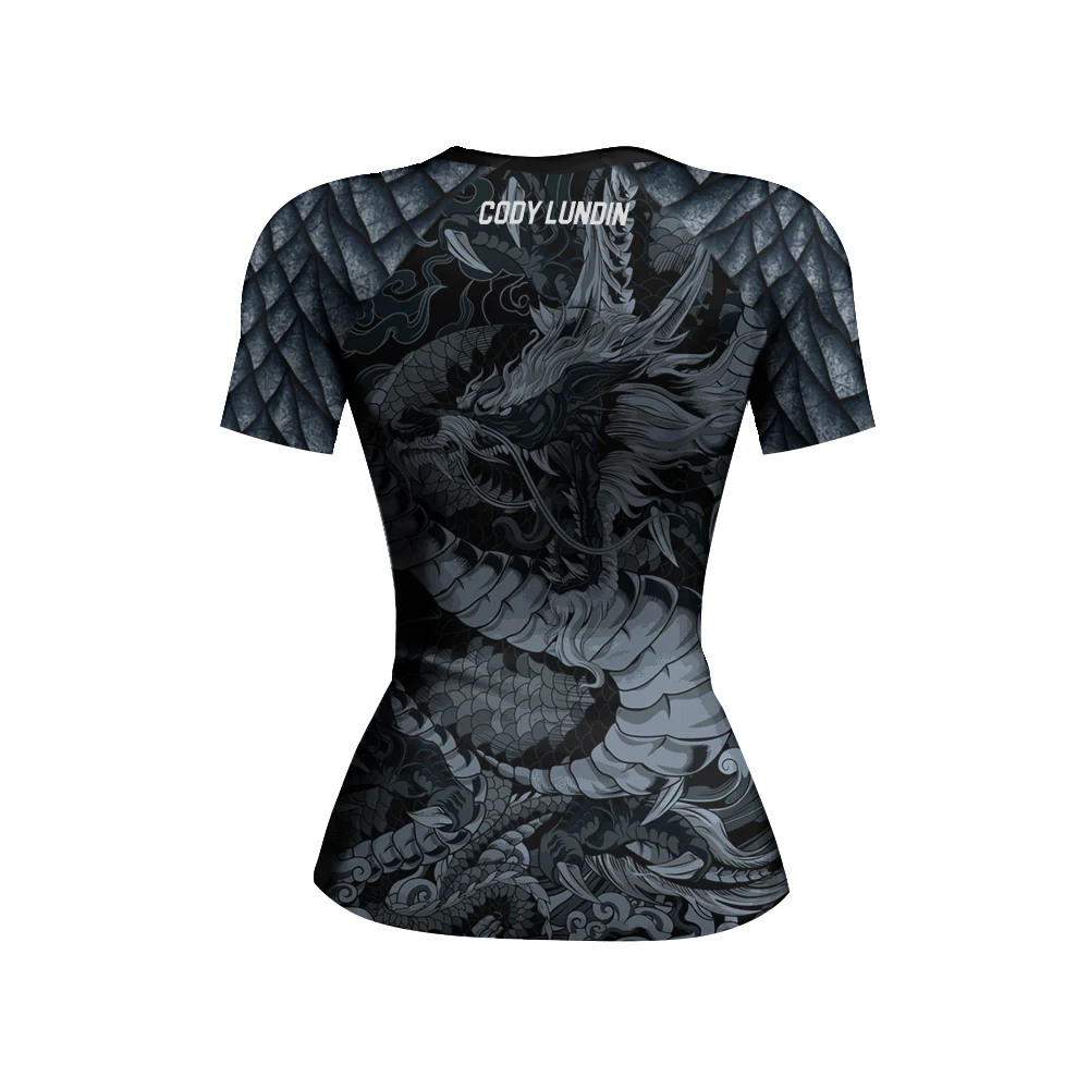 Cody Lundin Sublimation Women Fighting Grappling Clothes BJJ  jiu jitsu Rash Guard Moisture Tattoo Cool Female Casual T-shirt