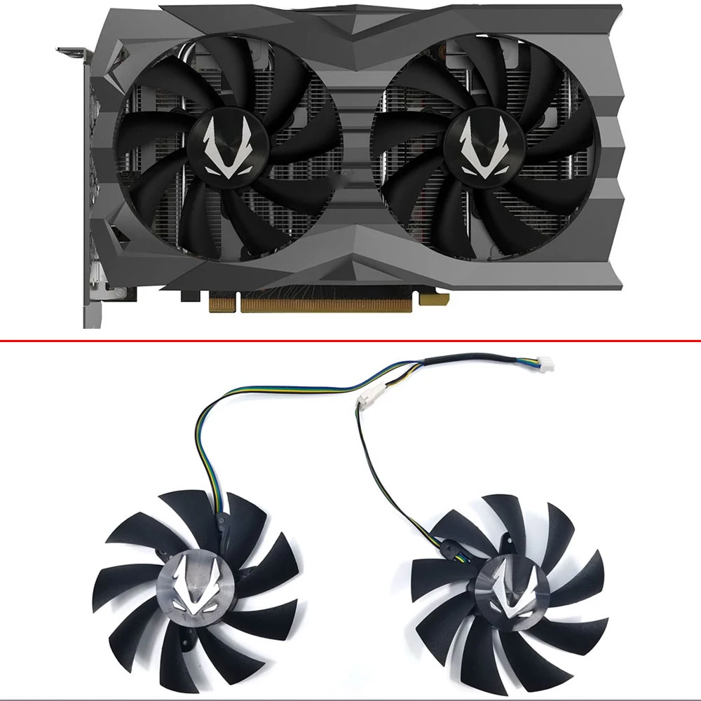 Koelventilator Voor Zotac Geforce Rtx 2060 2070 Super Mini Gtx 1660 1660Ti Dual Fan Videokaart Cooling Vervanging