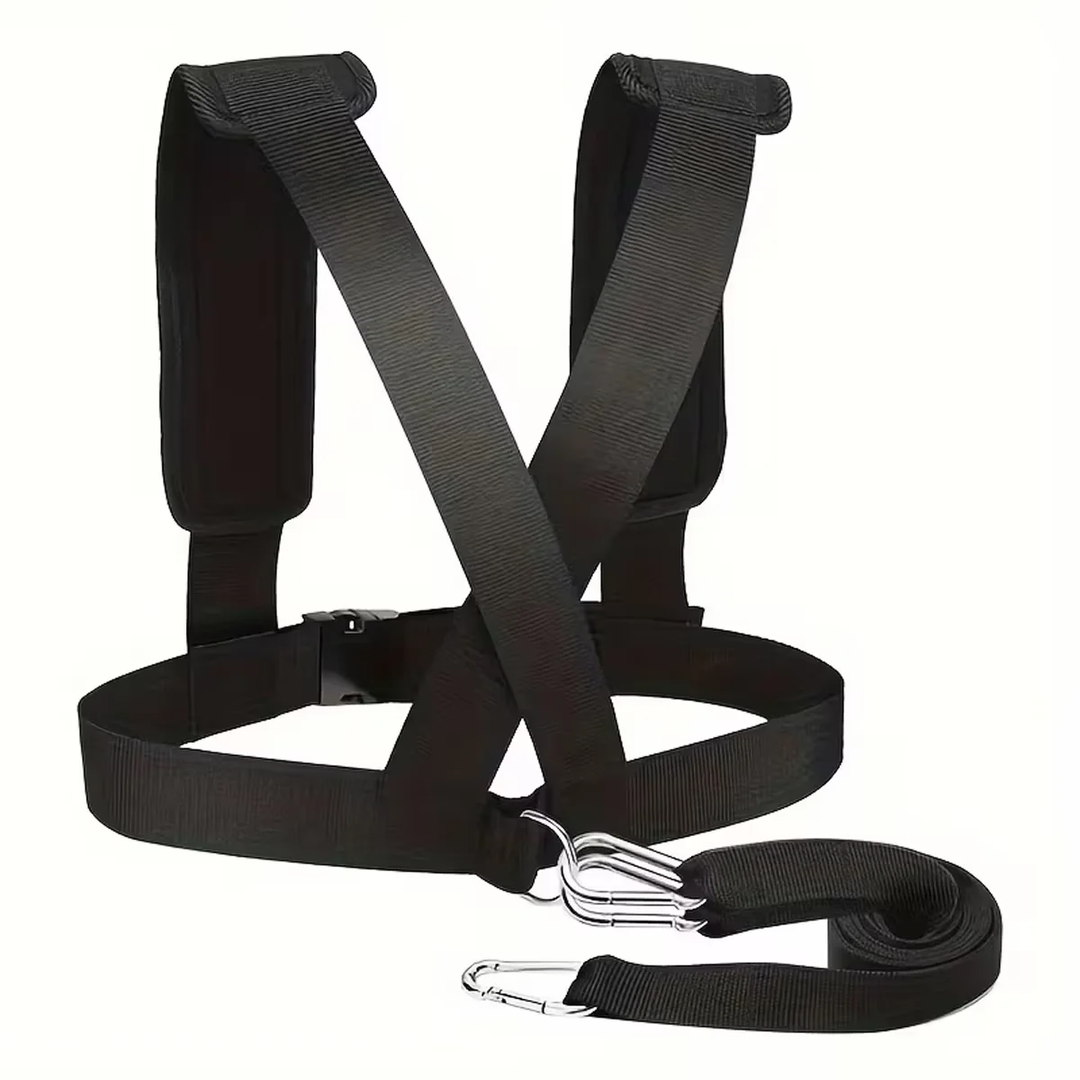 HM-1056 Adjustable Resistance Pull Bands Weighted Sled Harness Vest for Running Training Endurance Strength Workout Gym Supplies