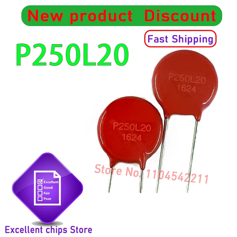 100% new and orginal V250LA20AP P250L20 V250LA20A Varistor 250V 500pF diameter 14MM in stock 10pcs