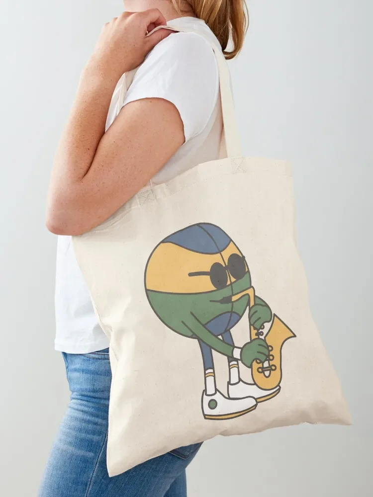 

Jazz Basketball Man Tote Bag Custom bag canvas shopping bag custom tote Canvas