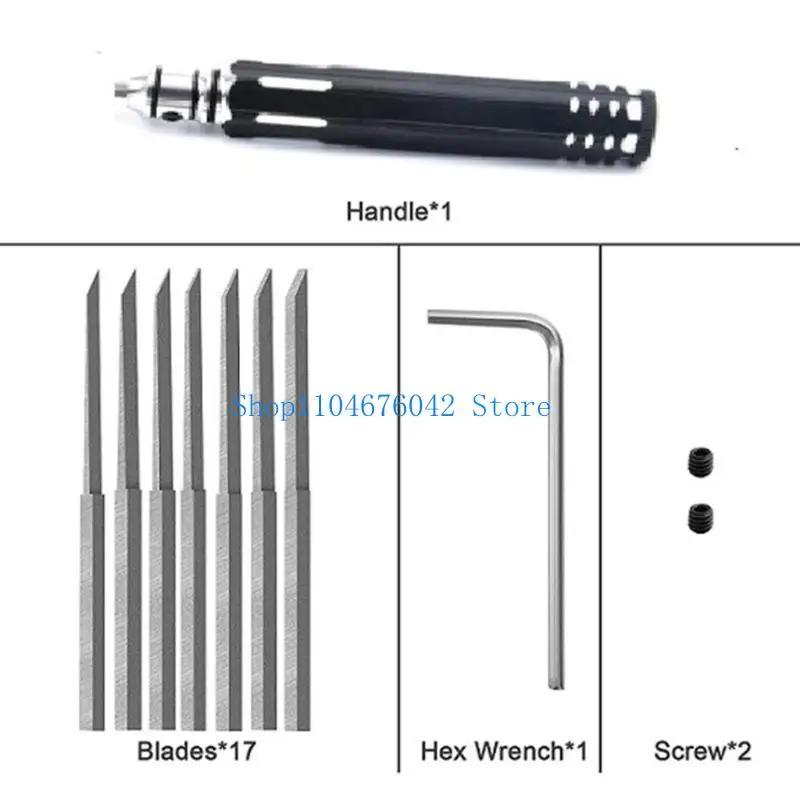 

652F Lightweight Model Scriber with Not Slip Handle Ergonomic Model Scriber Miniature Scene Building Upgrades for Crafting