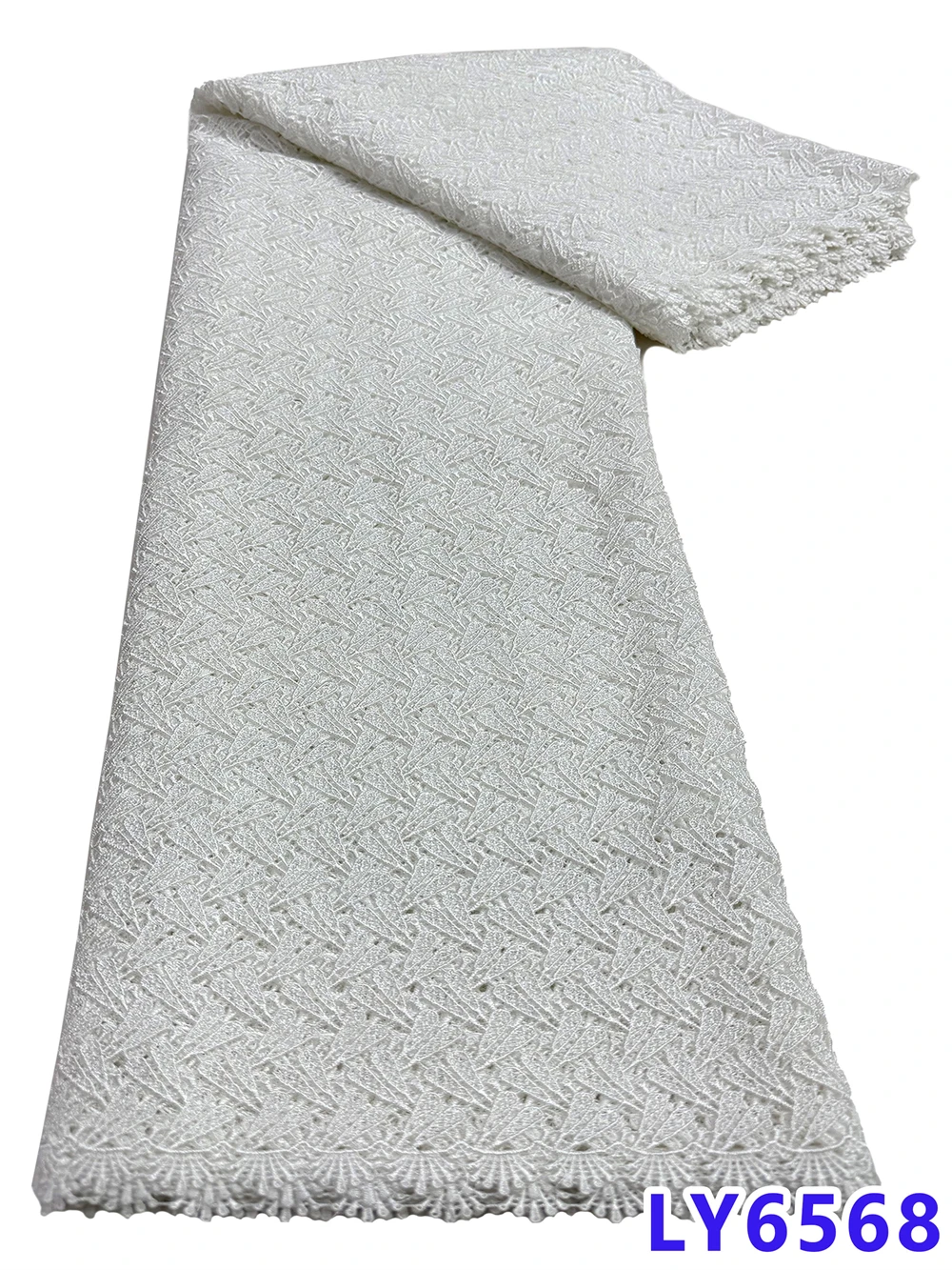 African Milk Silk Lace Fabric - Soft Floral Embroidered Tulle Lace With Sequins For Couture Dresses | Sheer Bridal Mesh Fabric