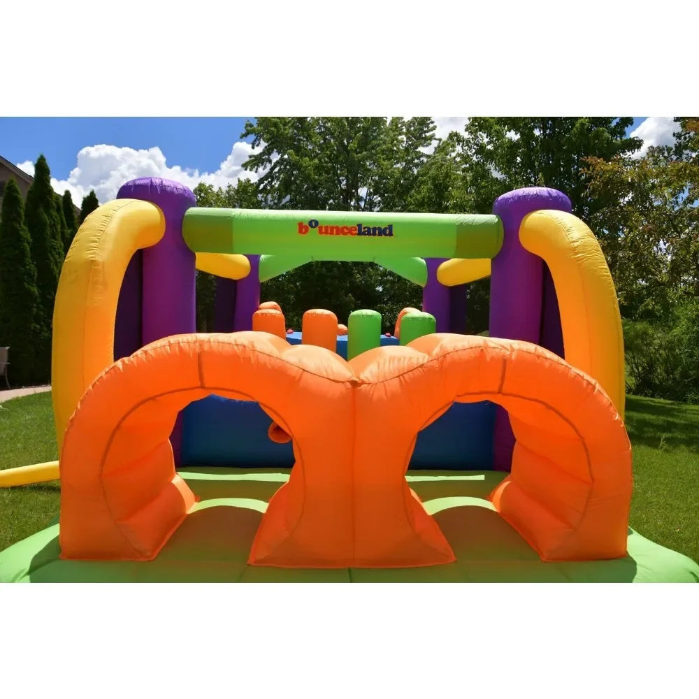 Inflável Bouncer Obstáculo Pro-Racer Combo Slides, Bounceland Bounce House