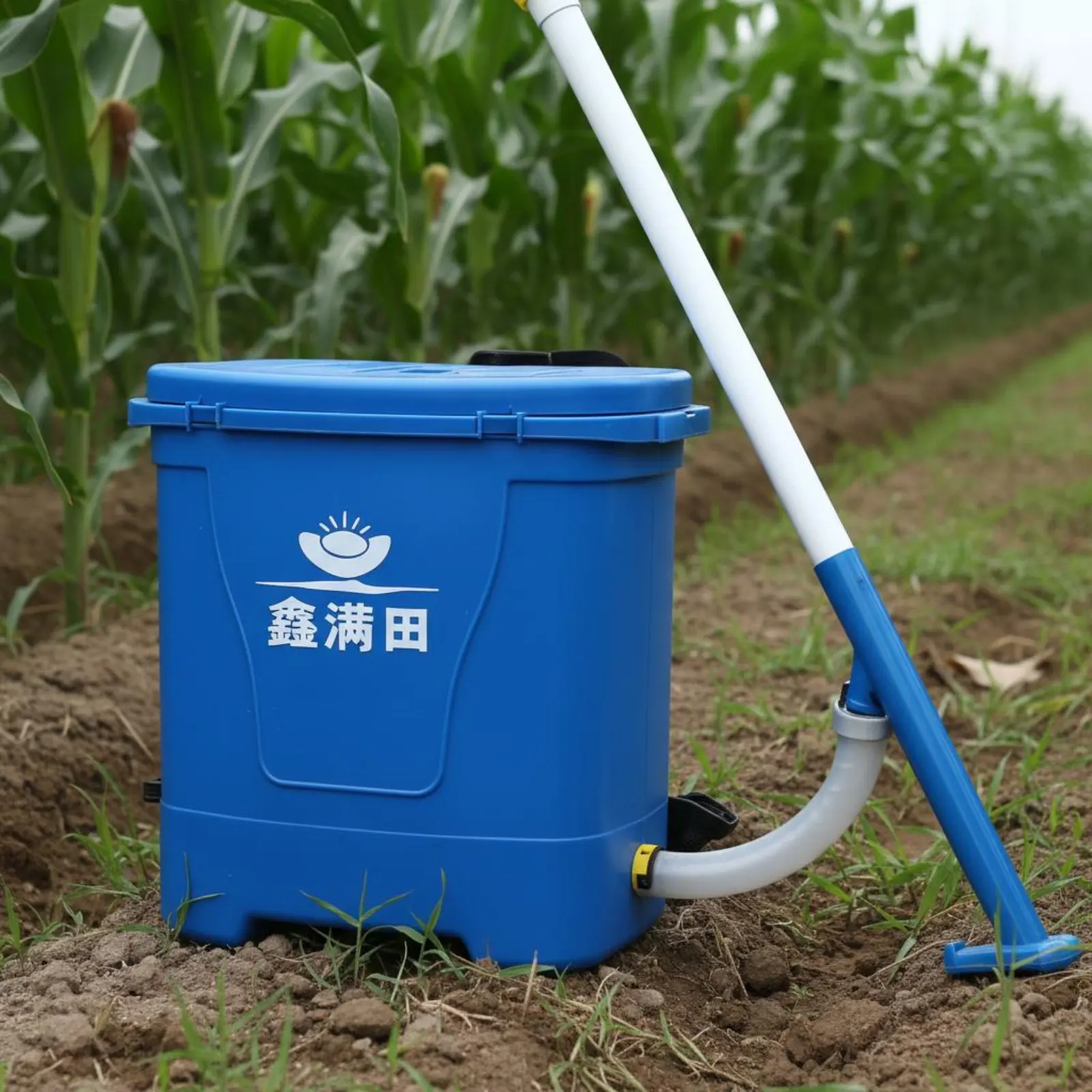 

Corn Plant Food Applicator Labor-Saving Corn Fertilizing Tool Manual Backpack Plant Food Dispenser Adjustable Flow Setting