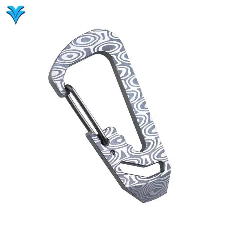 MecArmy EH3 الفولاذ المقاوم للصدأ EDC حلقة تسلق أداة خارجية متعددة الوظائف مع المفاتيح قضيب رفع وجع فتاحة الزجاجات #4