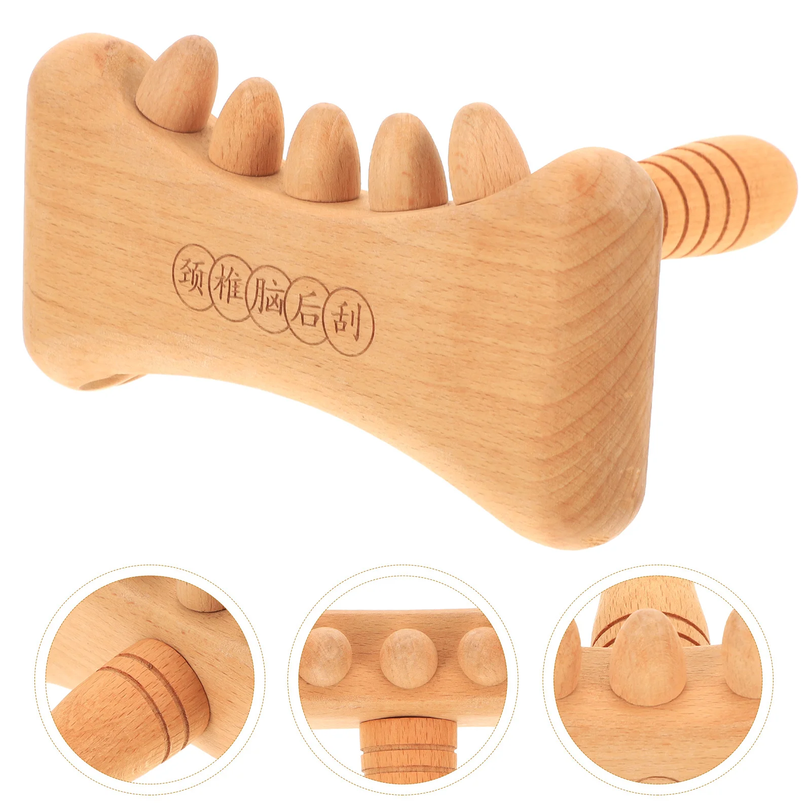 Tavoletta in Legno per Massaggio Guasha, Sollievo per Collo, Spalle e Testa, Terapia dei Meridiani, Strumento Portatile per Alleviare la Tensione Muscolare