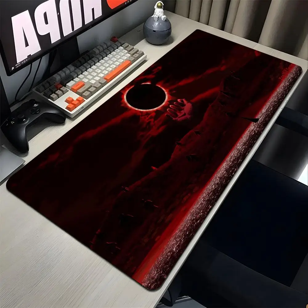 Berserk suitable for 28-38 Large Gaming Gamer Big Mouse Mat Computer Locking Edge MousePad 90x40cm Keyboard Desk