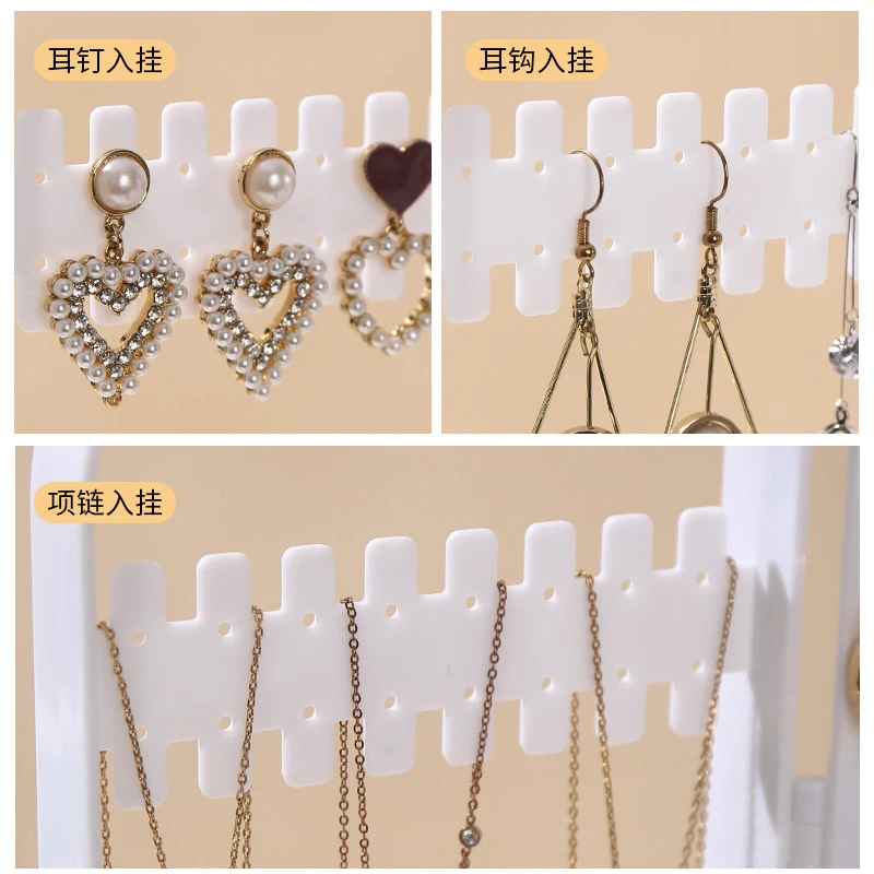 Earring Display Stand 120/180 Plastic Holes Creative Plastic Folding Screen Jewelry Earrings Jewelry Display Stand