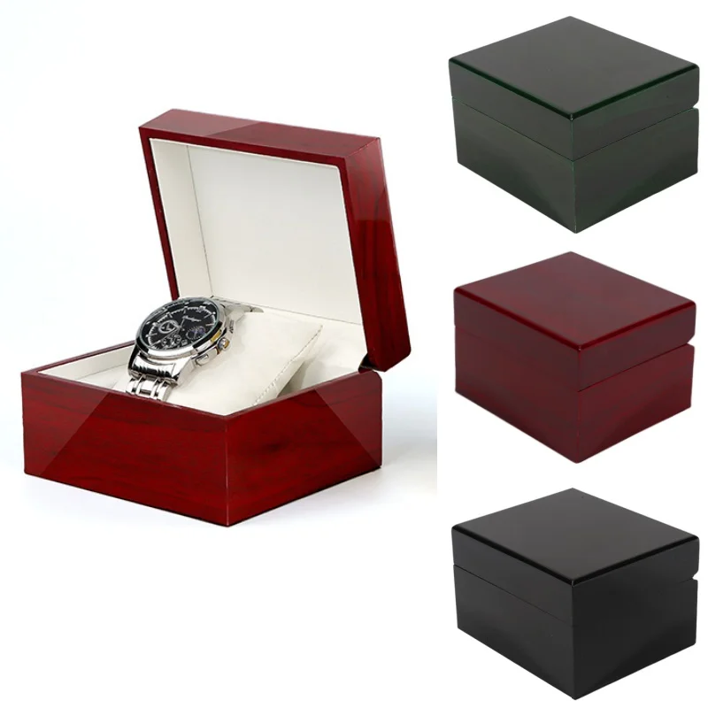 1PC Wooden Watch Storage Box Packaging Gift Special Wooden Box with Watch Packaging Gift Box Wooden Packaging Box