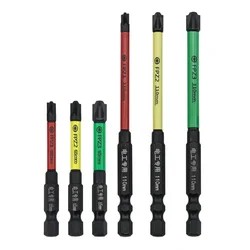 Destornillador cruzado especial magnético, broca de aleación de acero, cabeza de lote, FPZ1, FPZ2, FPZ3, para herramientas eléctricas de interruptor de enchufe, 1 ud.