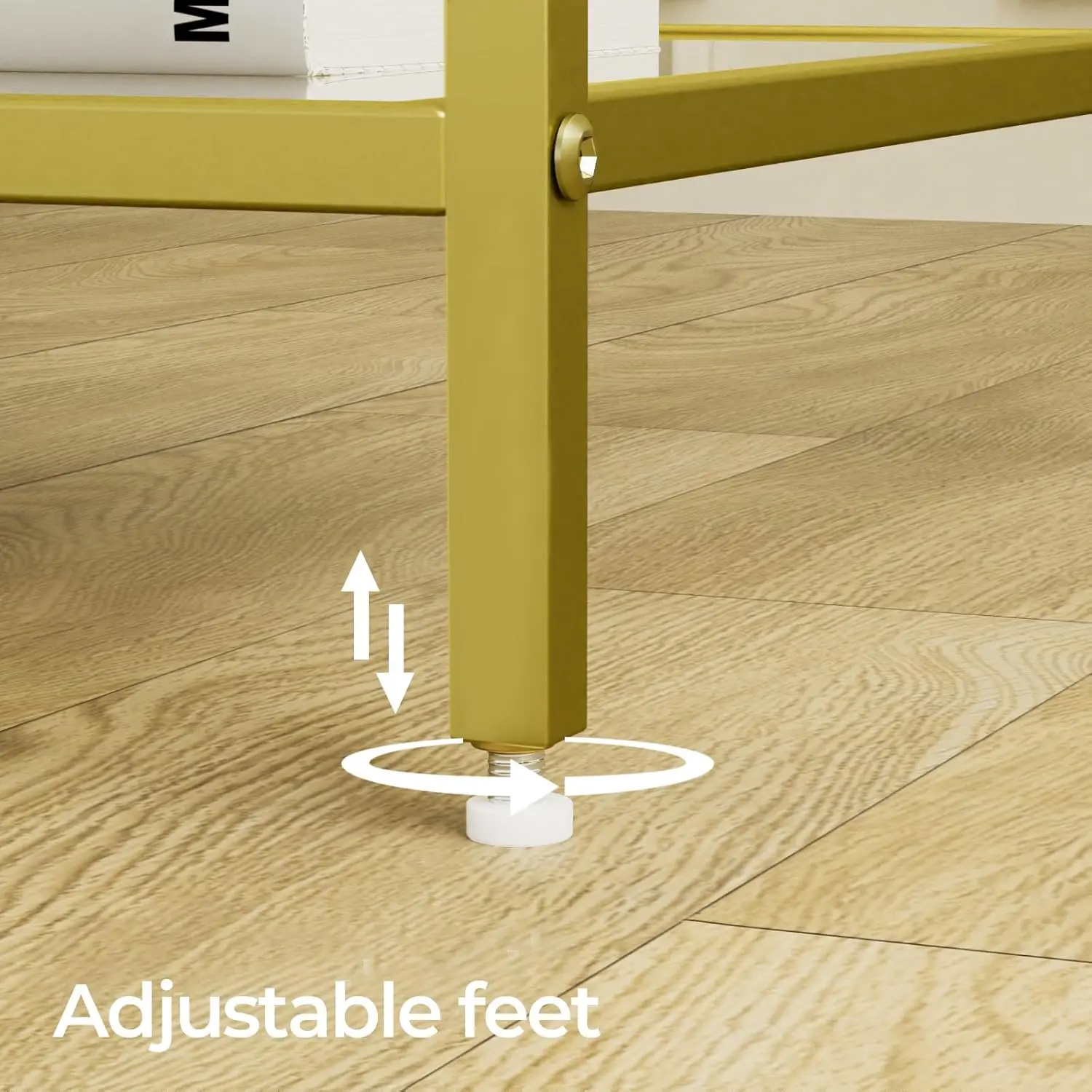 Side Tables Set Of 2, End Table With Tempered Glass, 2-Tier Nightstands With Storage Shelves, Coffee Table With Modern Style,