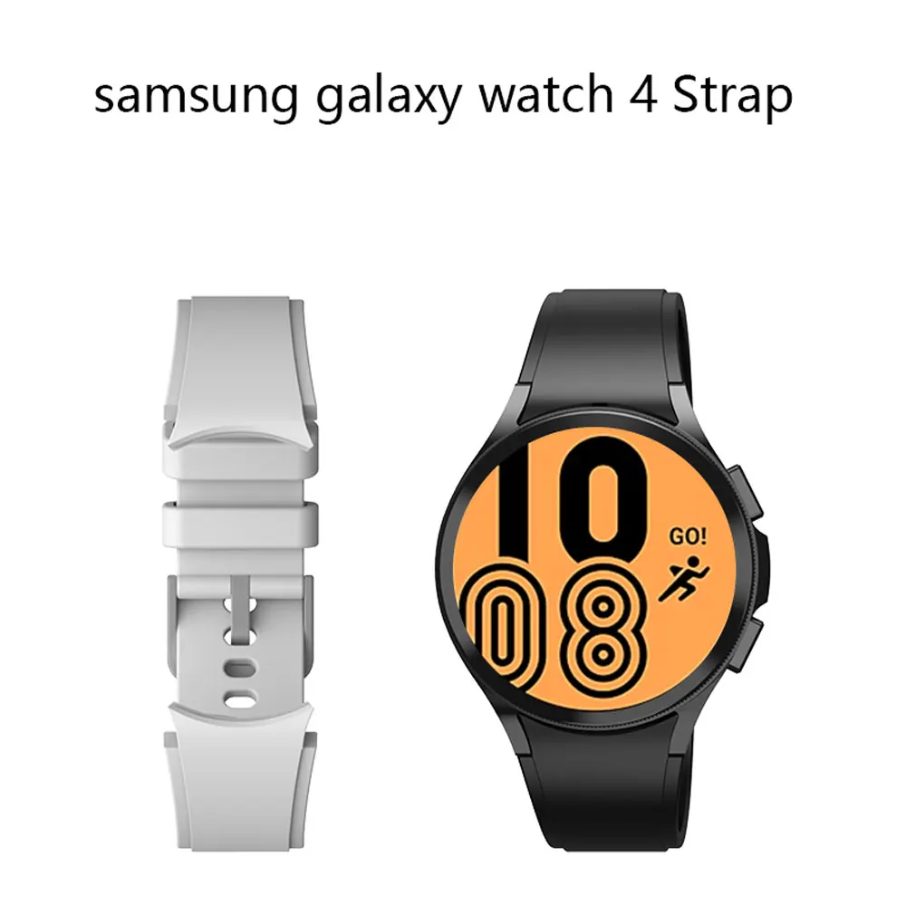 Bandas compatibles con SAMSUNG Galaxy Watch 4, correa de silicona ajustable para reloj deportivo, correa de repuesto para Galaxy Watch 4 Classic
