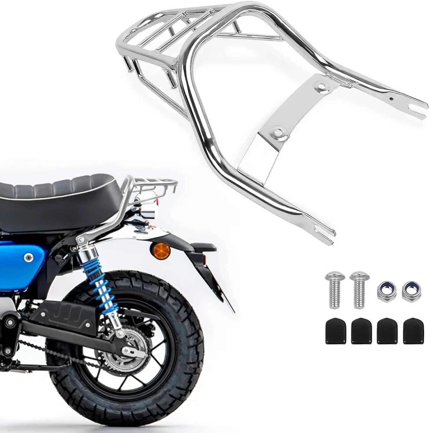 

Замена багажника мотоцикла для Honda Monkey 125 Z125 2018-2025, задняя стойка, багажник, багажник (хром)