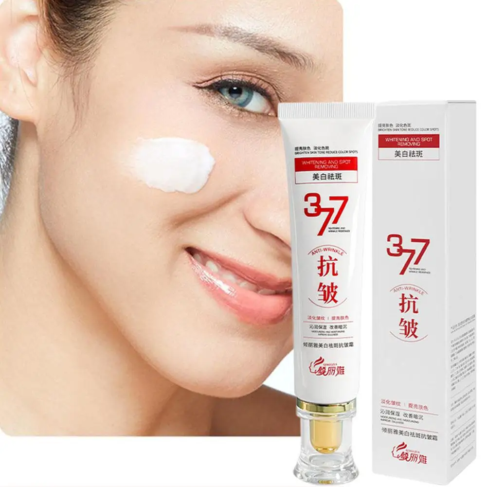 

New 377 Effective Whitening And Freckle Removing Cream Whitening 40g Brightens Moisturizing Cream Skin Spots Fades Facial S M1L8