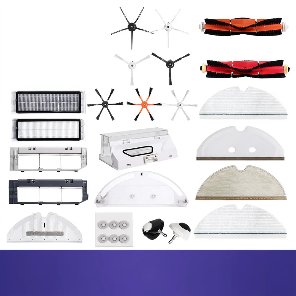 Complete Accessory Kit For Roborock S5 S6 S50 T6 T7 Robot Vacuum Cleaner Replacement Parts Main Brush Filter Mop Cloth Tool