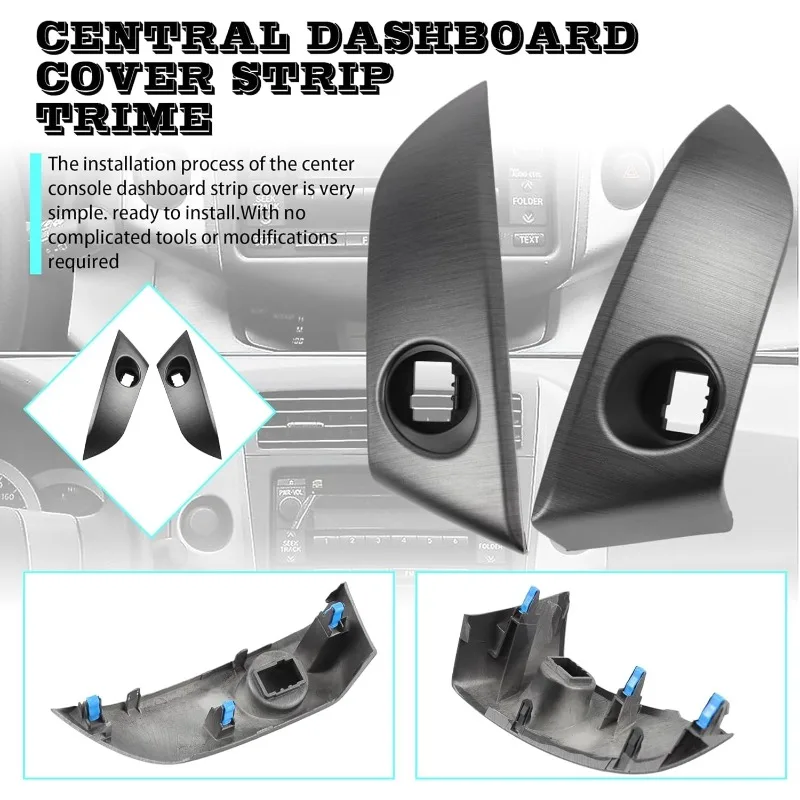 Car Center Instrument Cluster Finish Panel Trim 55412-42060 55413-42070 For Toyota RAV4 2006 2006-2012 Dash Frame