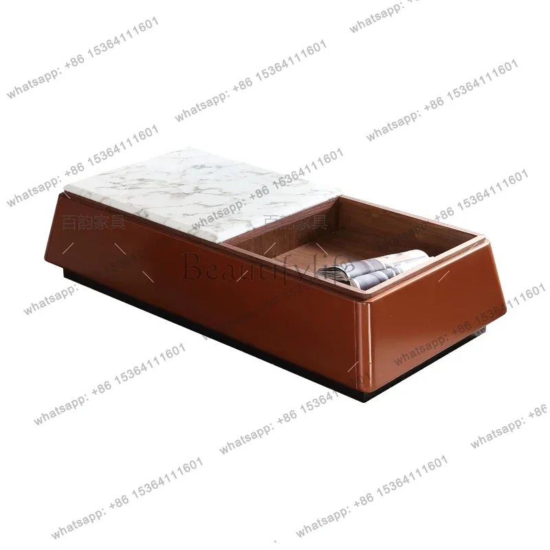 

Italian minimalist natural marble medium flower white square several villa combination color matching coffee table combination