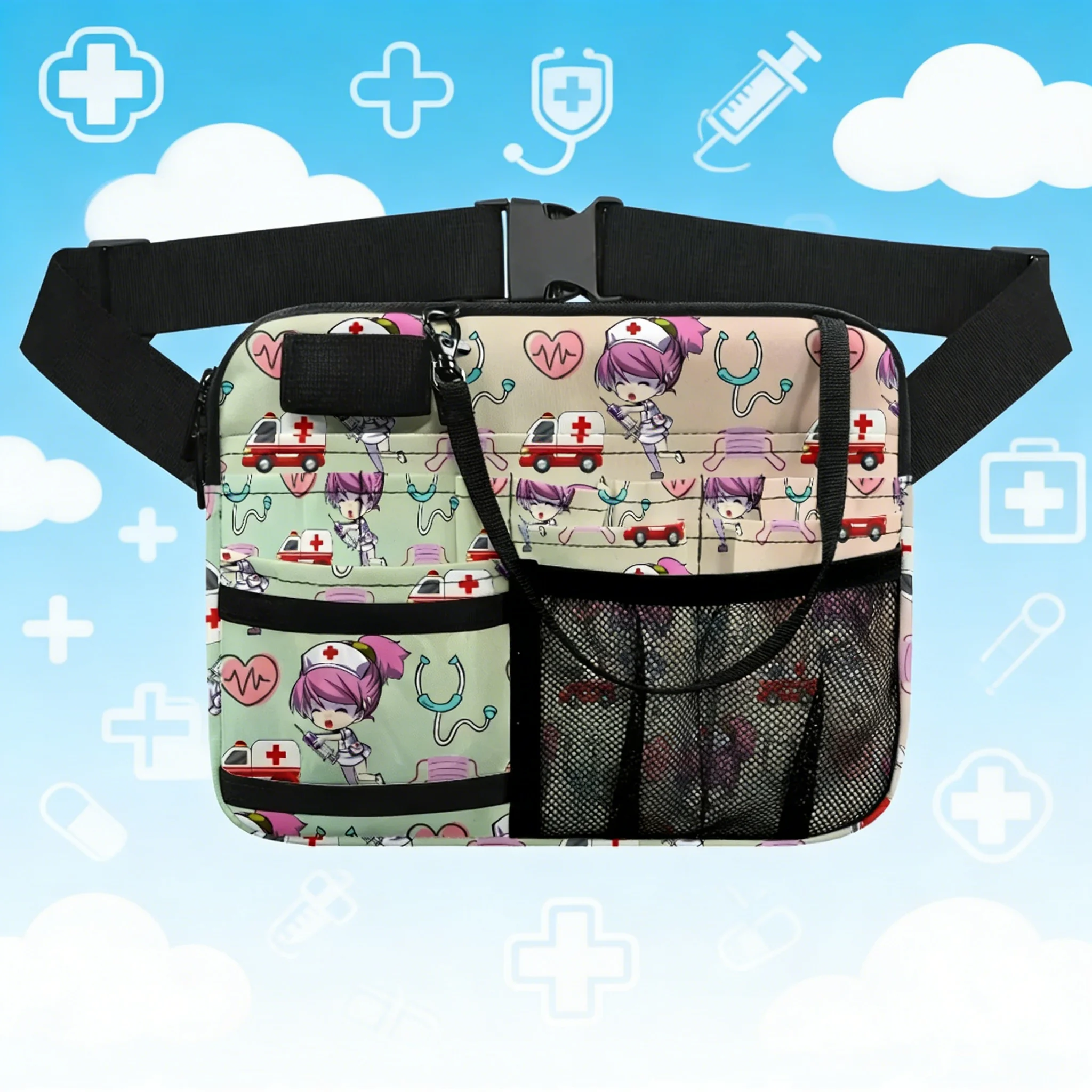 

Лучший подарок: Симпатичная поясная сумка для медсестер с медицинским принтом к Неделе медсестер