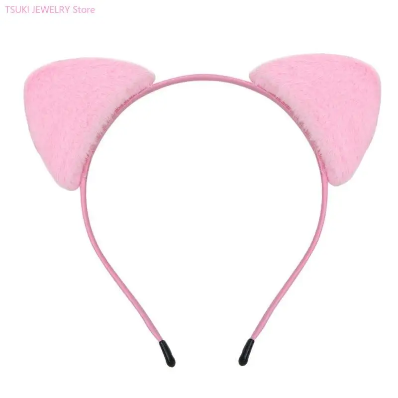 62KE Trendy Katzenohren-Kopfschmuck, einzigartige Stile, eleganter Haarreifen, süßer Mädchen-Kopfschmuck für Erwachsene und