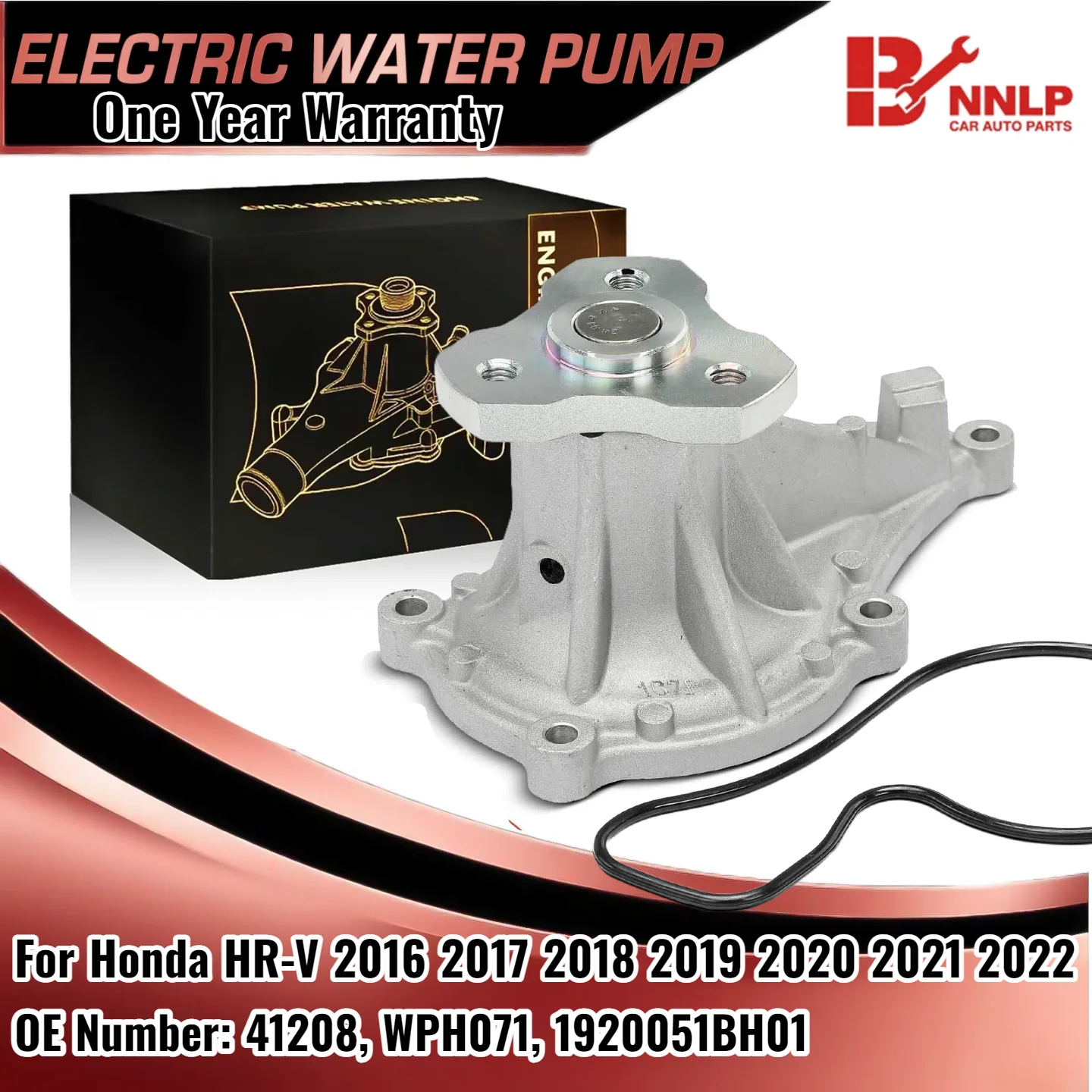 

New Engine Water Pump for Honda HR-V 2016 2017 2018-2022 L4 1.8L GAS 1920051BH01 41208, WPH071