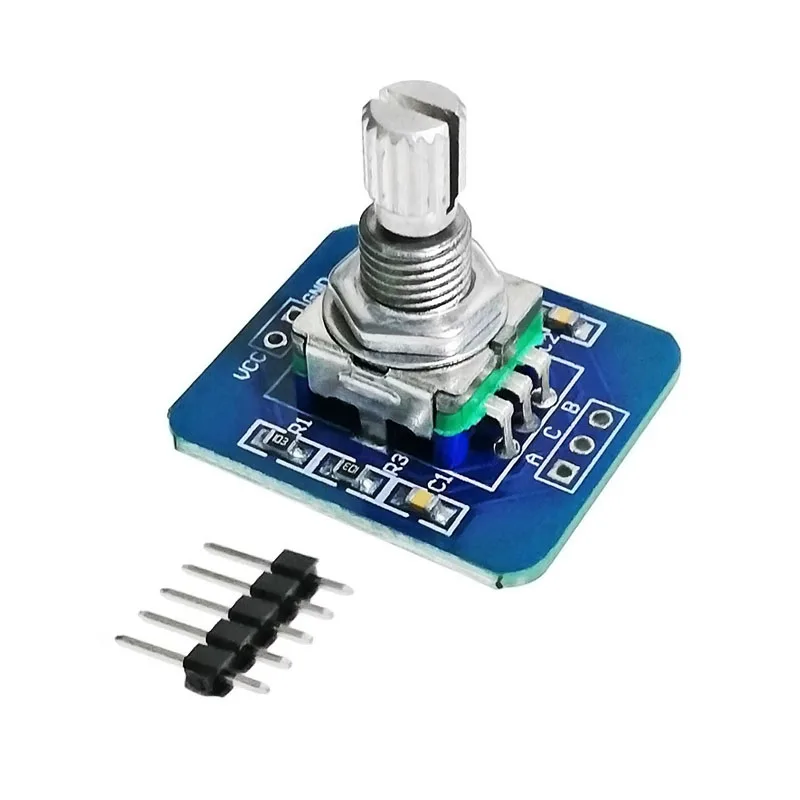 EC11 Rotary Encoder Module 360 Degree Digital Pulse Sensor Board for Arduino DIY Kits with Push Button Code Switch