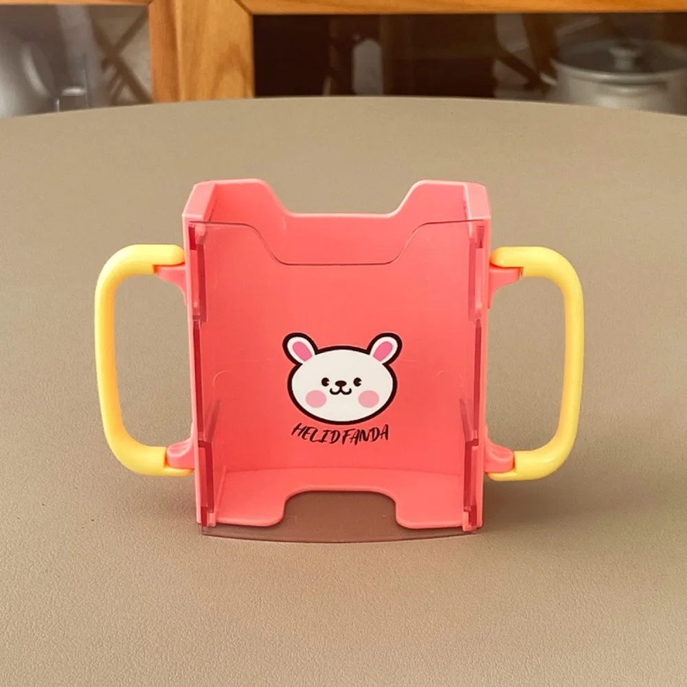 

New Portable Children's Milk Cup Holder Durable with Handles Anti-overflow Cup Holders Milk Accessories Milk Cup